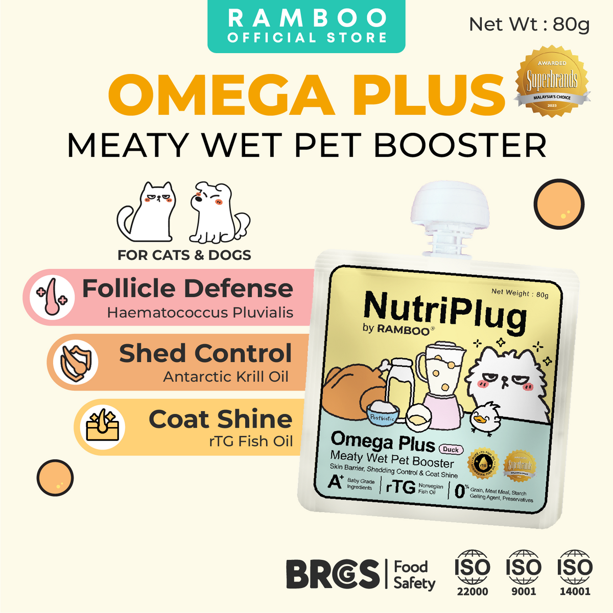 Nutriplug Omega Plus Meaty Wet Booster