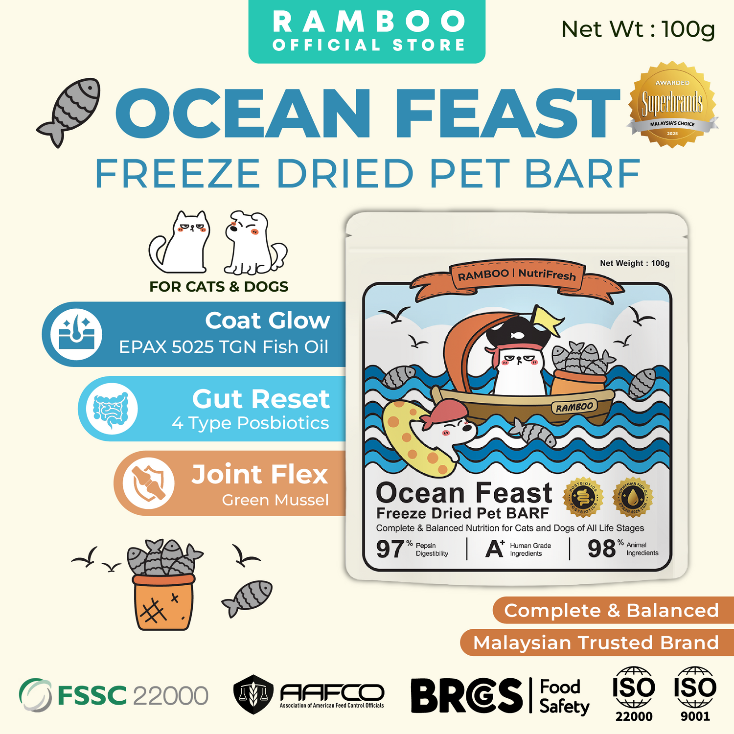 Ocean Feast Freeze-Dried BARF