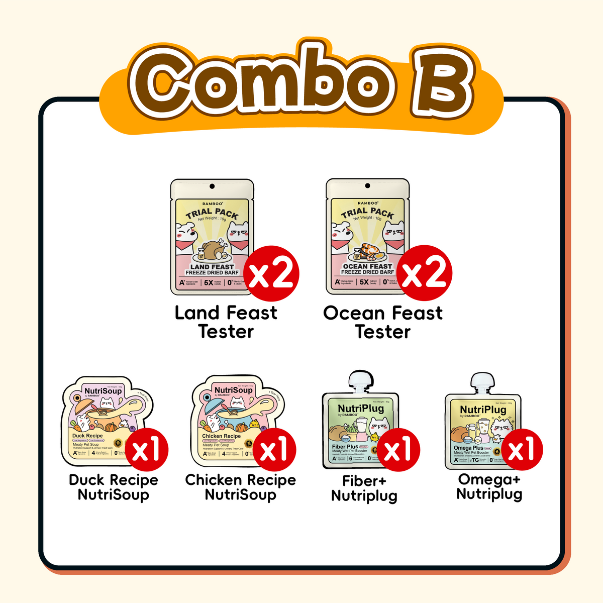 RAMBOO's Picks 宠物食品试吃组合