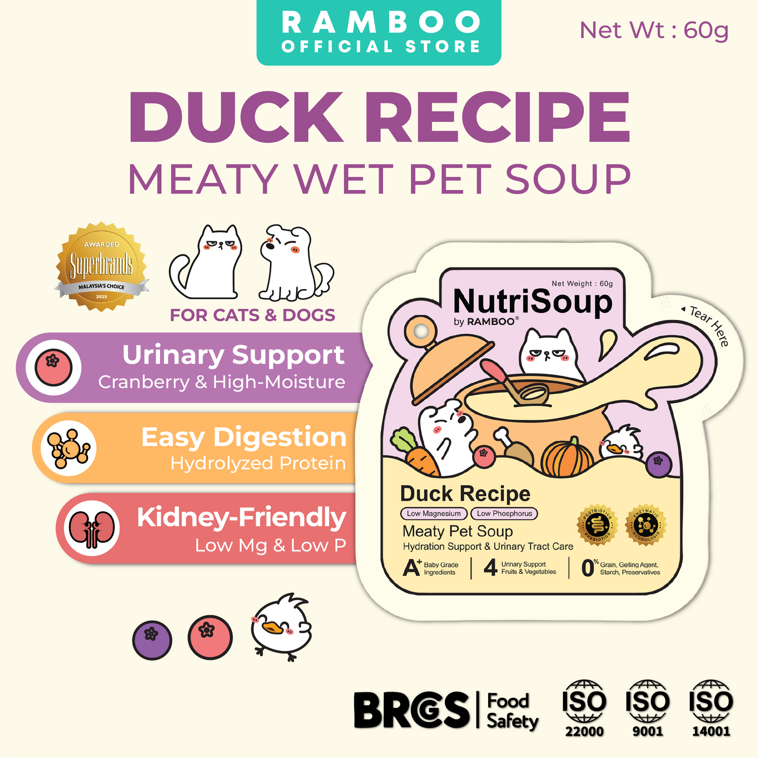 NutriSoup Duck Recipe Meaty Wet Pet Soup